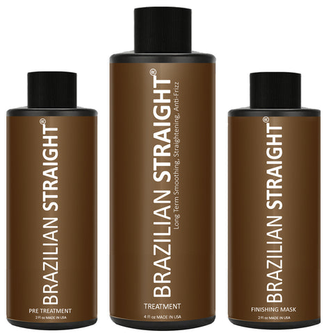 The Real BRAZILIAN STRAIGHT BLOWOUT Keratin Hair Treatment kit. Organic natural results. Straighten smooth any hair type color or condition. Keratina brasilera tratamiento sin formol