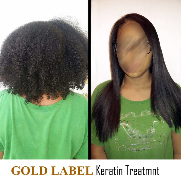 Gold Label 240ml Keratin Hair Treatment Specifically Designed for Coarse Curly Thick Hair