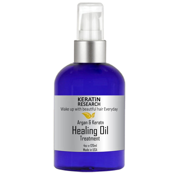 Argan & Keratin Healing Oil Hair Treatment Heals Repairs Rejuvenates Nourishes Fortifies adds shine & Conditions Hair Instantly