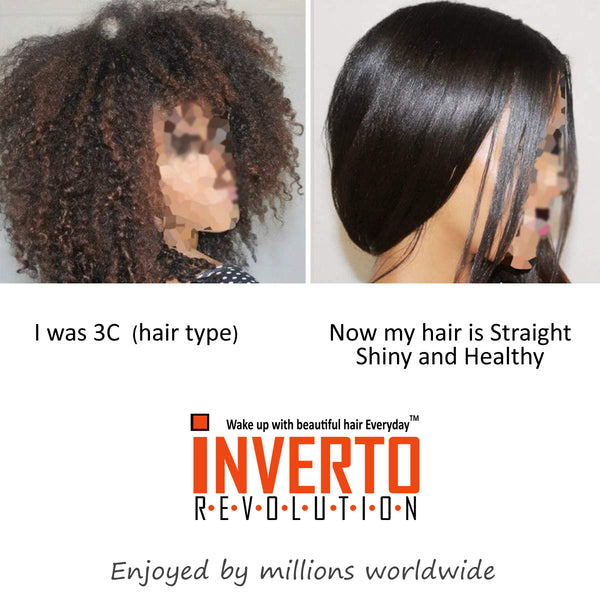 INVERTO ONE Large Set Formaldehyde-Free at home Brazilian Keratin Hair Treatment Professional Results Straighten and Smooths hair