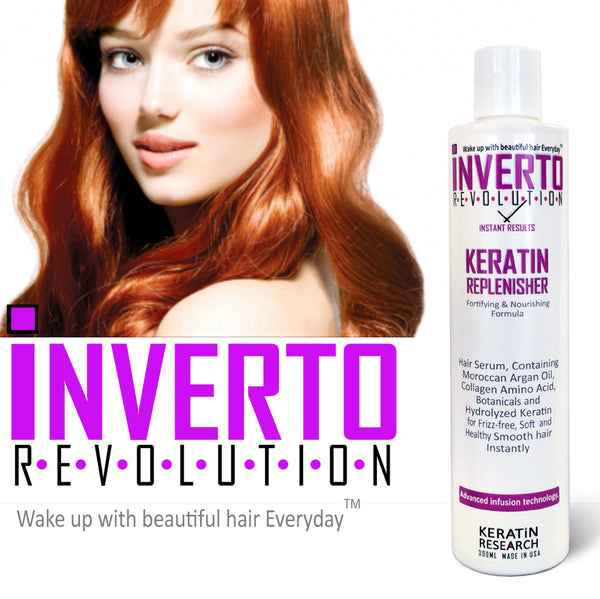 Inverto Instant Daily Keratin Replenisher Nourishing Complex of Argan Oil and Amino Acids Smooth Soft Frizz Free Shiny Hair