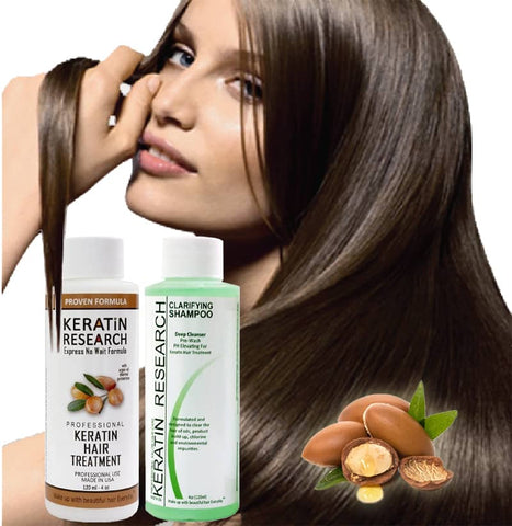 The Original Keratin Hair Treatment 120ml x 2 with Argan oil  instantly straightens, smooths, repairs, conditions, and strengthens the hair